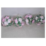 Assortment of Hand-Painted Glass Holiday Ornaments