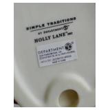 Department 56 Simple Traditions Holly Lane Figurine with Peppermint Decor