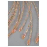 Assorted Holiday and Floral Decor: Faux Flowers, Beaded Strings, Bows