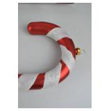 4 Hand Painted Giant Candy Cane Christmas Ornaments