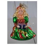 1997 Christopher Radko Barbie Christmas Ornament, 6-in Glass Collectible