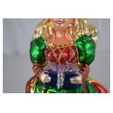 1997 Christopher Radko Barbie Christmas Ornament, 6-in Glass Collectible