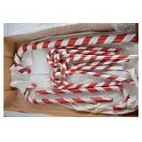 Assorted Christmas Candy Cane Ornaments, Large & Small, Red & White, 12 Pieces