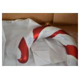 Assorted Christmas Candy Cane Ornaments, Large & Small, Red & White, 12 Pieces