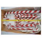 Assorted Christmas Candy Cane Ornaments, Large & Small, Red & White, 12 Pieces
