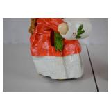 Vintage Christmas Caroler Decor Figures (2), Red & Green Outfits