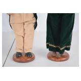 Vintage Caroler Doll Pair - 12 Inch Holiday Figures