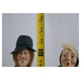 Vintage Caroler Doll Pair - 12 Inch Holiday Figures