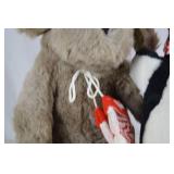 Showtime Plush Bear and Penguin Stuffed Animals Winter Holiday Set