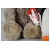 Showtime Plush Bear and Penguin Stuffed Animals Winter Holiday Set