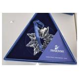 Swarovski Christmas Ornament Lot: 7 Boxed Crystal Snowflakes (1996-2003)