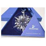 Swarovski Christmas Ornament Lot: 7 Boxed Crystal Snowflakes (1996-2003)