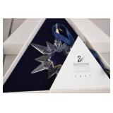 Swarovski Christmas Ornament Lot: 7 Boxed Crystal Snowflakes (1996-2003)