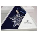 Swarovski Christmas Ornament Lot: 7 Boxed Crystal Snowflakes (1996-2003)