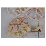 Vintage Doll Ornaments, Miniature Bear Ornaments, Angel Decor Lot