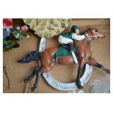 Large Assorted Christmas Ornament Lot: Santa, Cowboy, Snowman & More