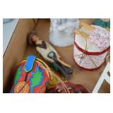 Large Assorted Christmas Ornament Lot: Santa, Cowboy, Snowman & More