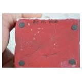 Santa Claus Head Christmas Container with Handle, 6 Inch