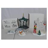 Dept 56 Village Animals and North Pole Display Figurine Lot