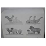 Dept 56 Village Animals and North Pole Display Figurine Lot