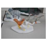 Dept 56 Village Animals and North Pole Display Figurine Lot