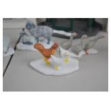 Dept 56 Village Animals and North Pole Display Figurine Lot