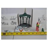 Dept 56 Village Animals and North Pole Display Figurine Lot