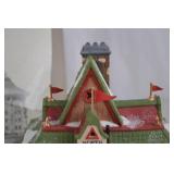 North Pole Express Depot Lighted Christmas Village House, 8 in.