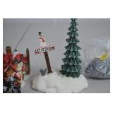 Department 56 Christmas Village Accessory Lot with Walls, Sign, Paths