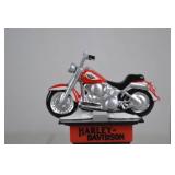 Harley-Davidson Motorcycle Holiday Village Sign Figurine w/ Box