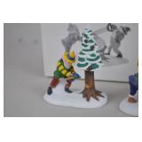 Department 56 Elf Figurine Christmas Village Set