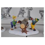 Department 56 Elf Figurine Christmas Village Set