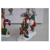 Department 56 Elf Figurine Christmas Village Set