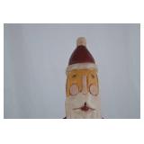 24-Inch Hand-Painted Wooden Santa Christmas Decor