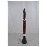 Hand-Carved Wooden Santa Claus Christmas Figure, 20 Inches Tall