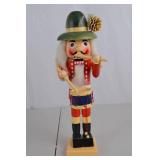 Wooden Drum Major Nutcracker with Green Hat