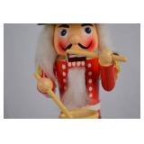 Wooden Drum Major Nutcracker with Green Hat