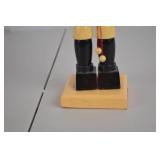 Wooden Drum Major Nutcracker with Green Hat