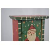 12-Inch Hand-Painted Christmas Santa Cabinet Holiday Decor