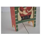 12-Inch Hand-Painted Christmas Santa Cabinet Holiday Decor