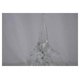 Kosta Boda Sweden Glass Christmas Tree Sculpture, 8 Inches