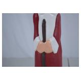 Hand-Painted Santa Claus with Goose 13in Christmas Figure