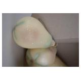 Set of Glittered Pear Christmas Ornaments