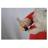 17in Coca-Cola Santa Claus Figure with Plush Bear and Holiday Penguin