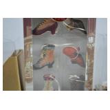 Assorted Shoe-Themed Decorative Ornaments Lot
