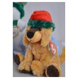 TY Beanie Babies Holiday Plush Set - Bears, Snowmen, Dog, with Tags