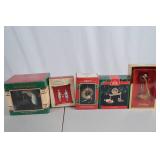 Vintage Christmas Ornament Lot: Hallmark, Enesco, and Gorham (5 Boxed)