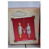 Vintage Christmas Ornament Lot: Hallmark, Enesco, and Gorham (5 Boxed)