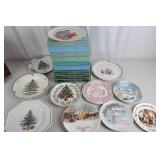 Vintage Christmas Collector Plate Lot with Avon Christmas Memories Series