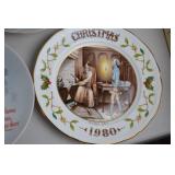 Vintage Christmas Collector Plate Lot with Avon Christmas Memories Series